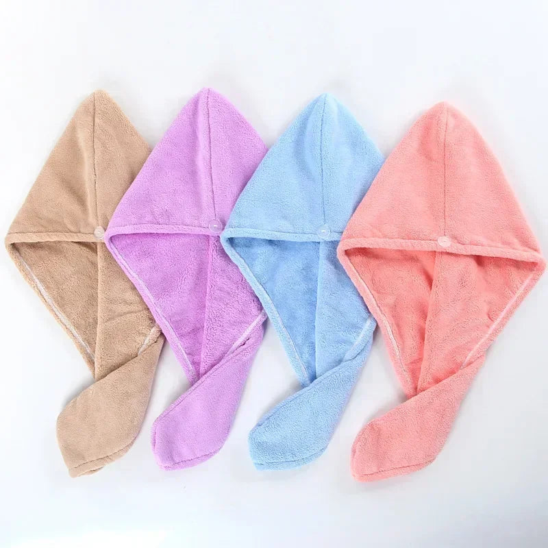 Women's Quick-Dry Microfiber Hair Towel Turban Wrap Hair Towel Turban Peaceful Pleasures Health and Wellness