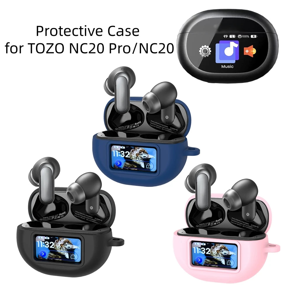 High Quality Soft And Durable Silicone For TOZO NC20 Pro/NC20 Headphone Protective Case Shockproof And Dustproof Case Peaceful Pleasures Health and Wellness