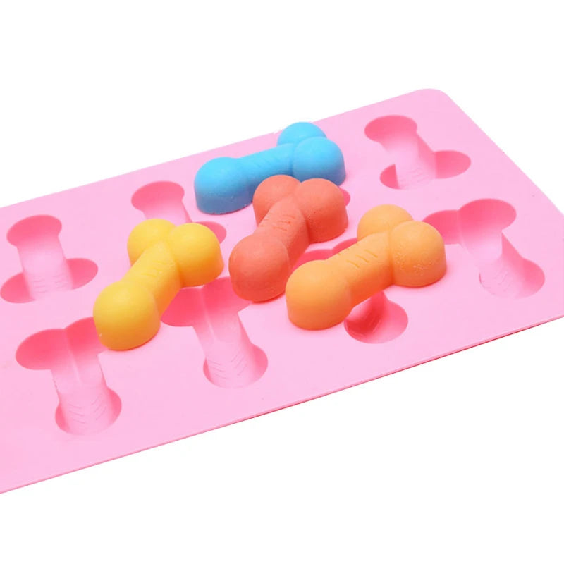 Novelty Fun Shape Silicone Ice Cube Tray & Mold – Bachelorette Party Ice Cubes, Soap, Chocolate & Candle Making