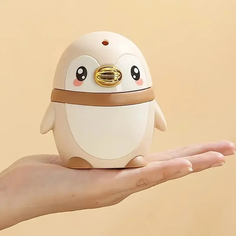 Penguin Toothpick Box Cartoon Cute Animal Automatic Press Type Toothpick Tube Storage Dustproof Toothpick Bottle Practical Tools Peaceful Pleasures Health and Wellness