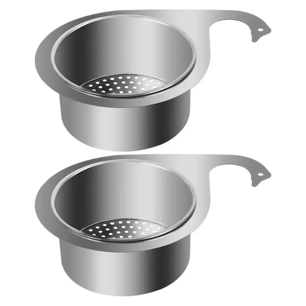 1/2 PCS Tap Hanging Filter Basket Stainless Steel Corner Sink Strainer Kitchen Sink Drain Basket Swan Drain Rack for Sink Peaceful Pleasures Health and Wellness 2Pcs 25cm france