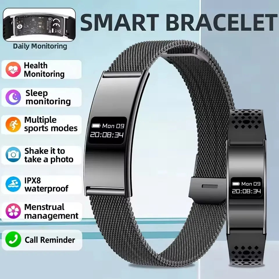 2026 New 2.8mm Ultra-thin Smart Wristbands Heart Rate Health Monitoring Smart Bracelet Waterproof Sports Electronic Smart Watch Peaceful Pleasures Health and Wellness