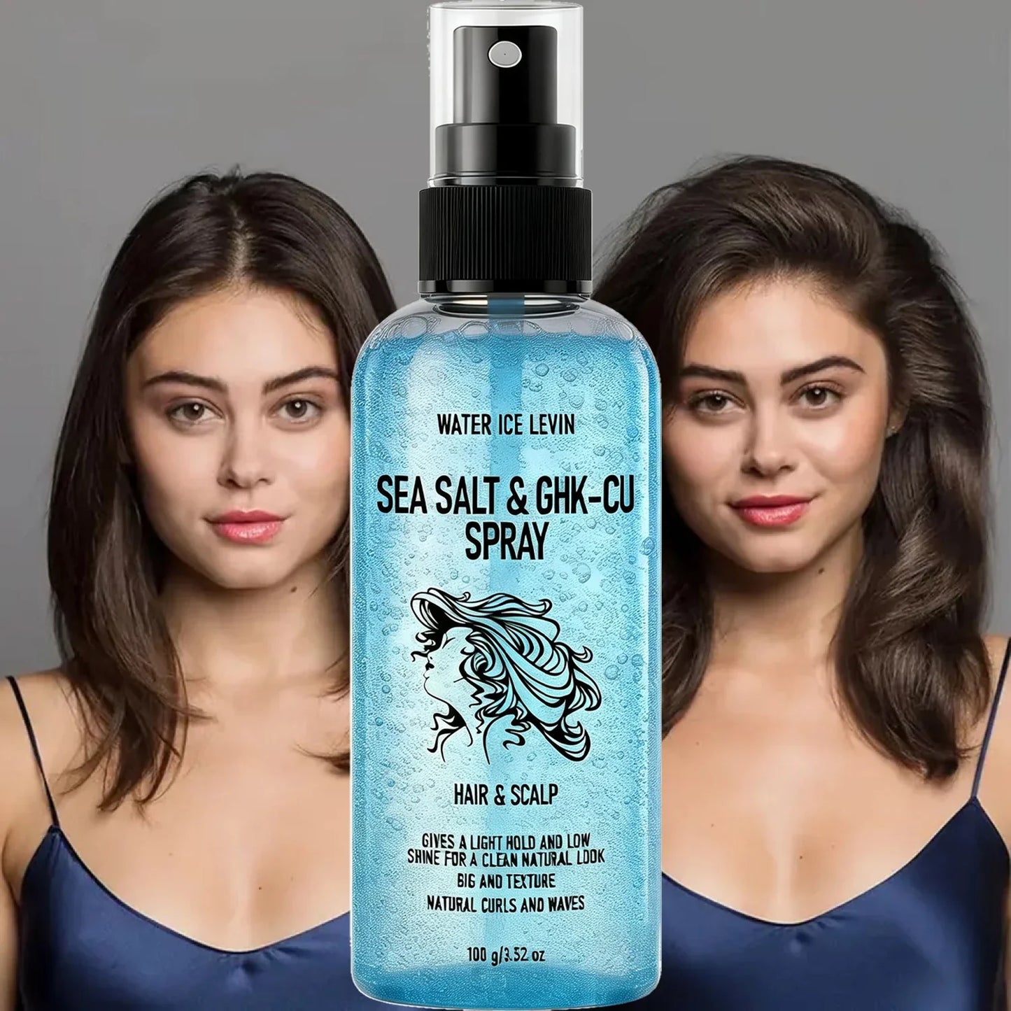 Biotin Keratin Sea Salt Hair Spray – GHK-Cu Curls & Texture