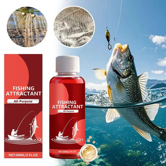 60ml Powerful Fish Bait Attractant Concentrated Liquid Lure for Freshwater Fishing, Catches Bass Trout Crappie Carp Peaceful Pleasures Health and Wellness