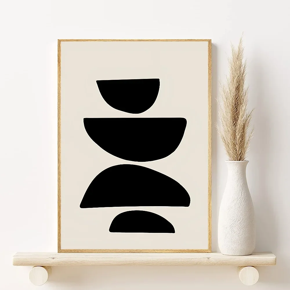 Abstract Bohemian Canvas Wall Art Poster | Aesthetic Home Décor Canvas Wall Art Peaceful Pleasures Health and Wellness 10 50x70cm