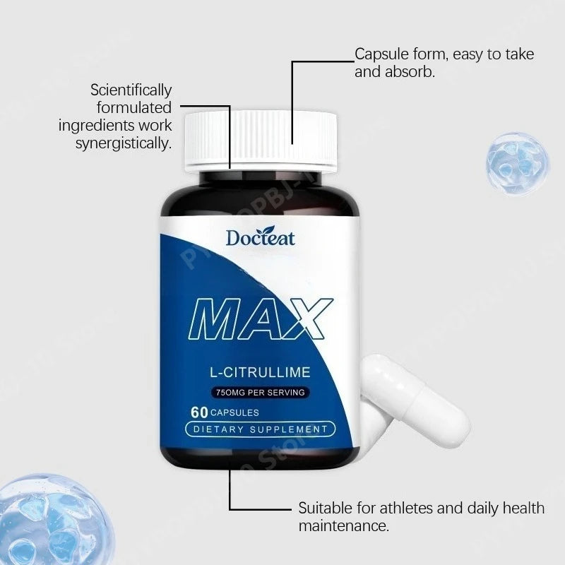 L-Citrulline Capsules | Amino Acid Supplement – 60 Capsules