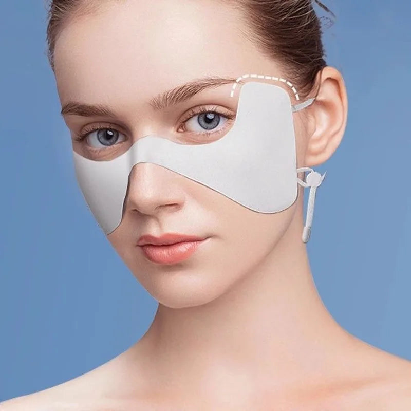 UPF 50+ Ice Silk Cooling Butterfly Face Mask – Sun Protection