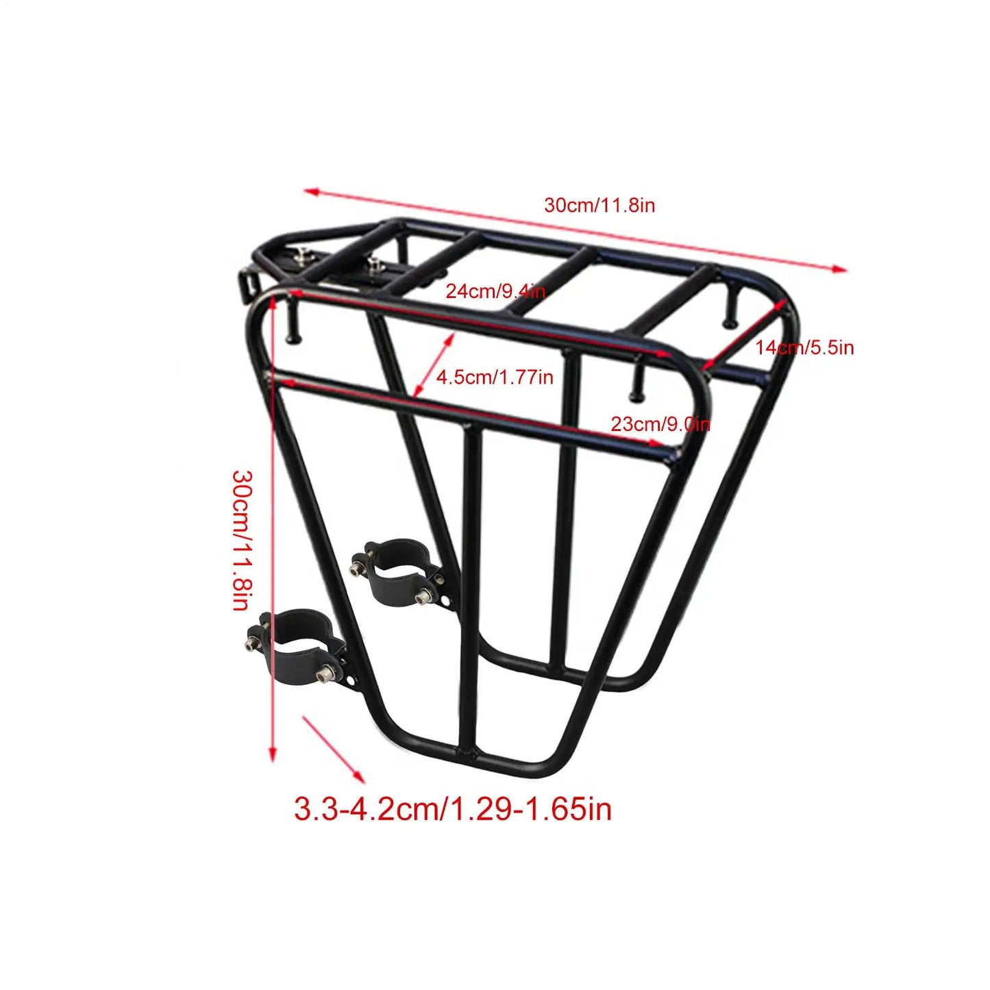 Steel Bicycle Front Fork Cargo Rack | Road & Mountain Bike