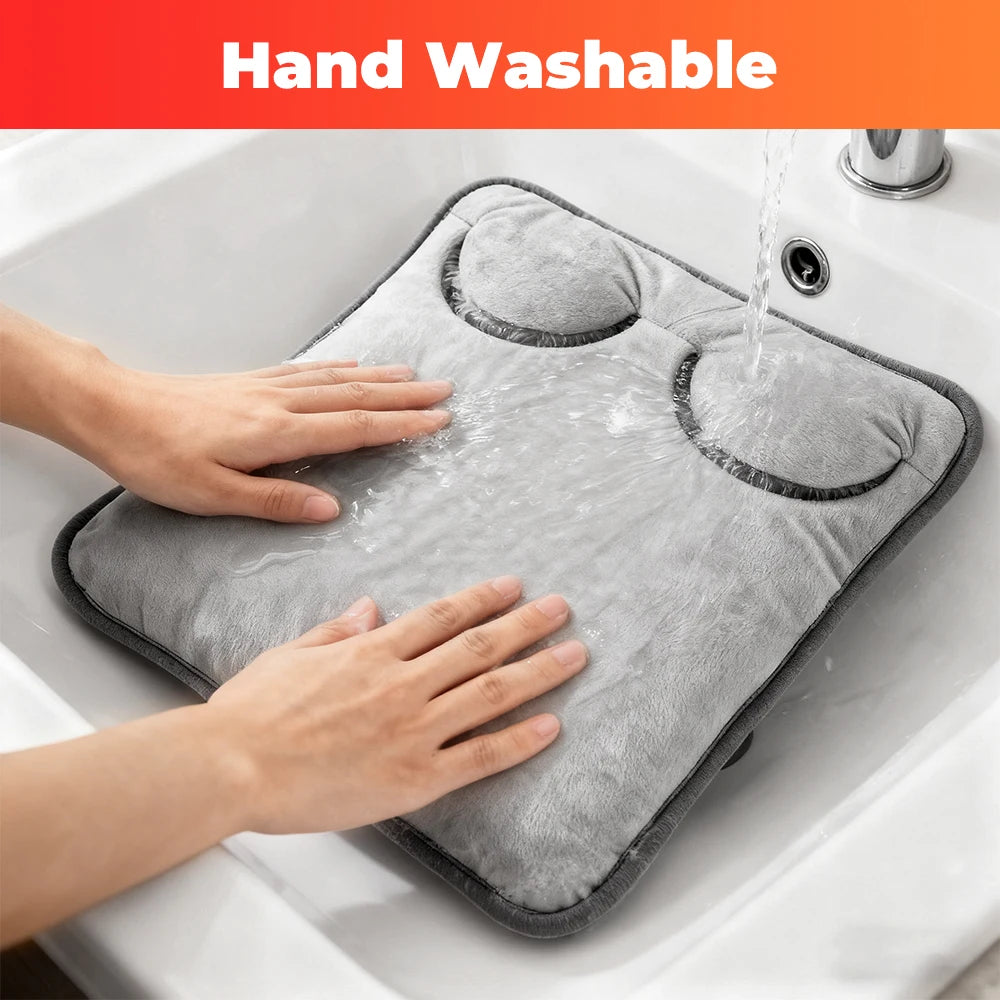 Winter Electric Foot Heating Pad Household Washable Foot Warmer 4 Heat & 4 Timer for Office Abdomen Warm Mat with Remote Control Peaceful Pleasures Health and Wellness