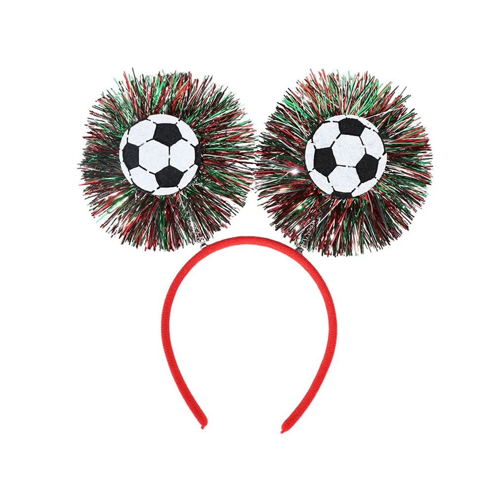 Soccer Fan Glasses & Hair Hoop Photo Booth Prop | Party Dress-Up