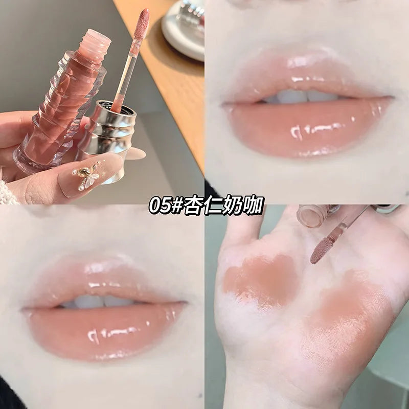 Mirror Shimmer Glass Jelly Lip Gloss | Moisturizing Lip Oil