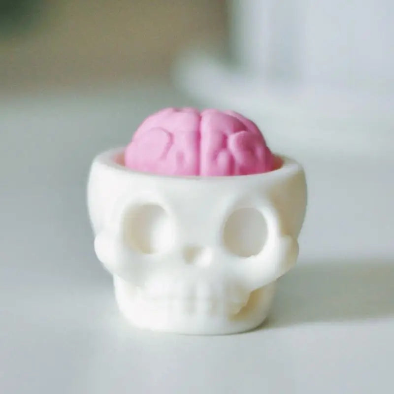 3D Printed Skull Fidget Clicker Keychain | Bag Pendant Toy