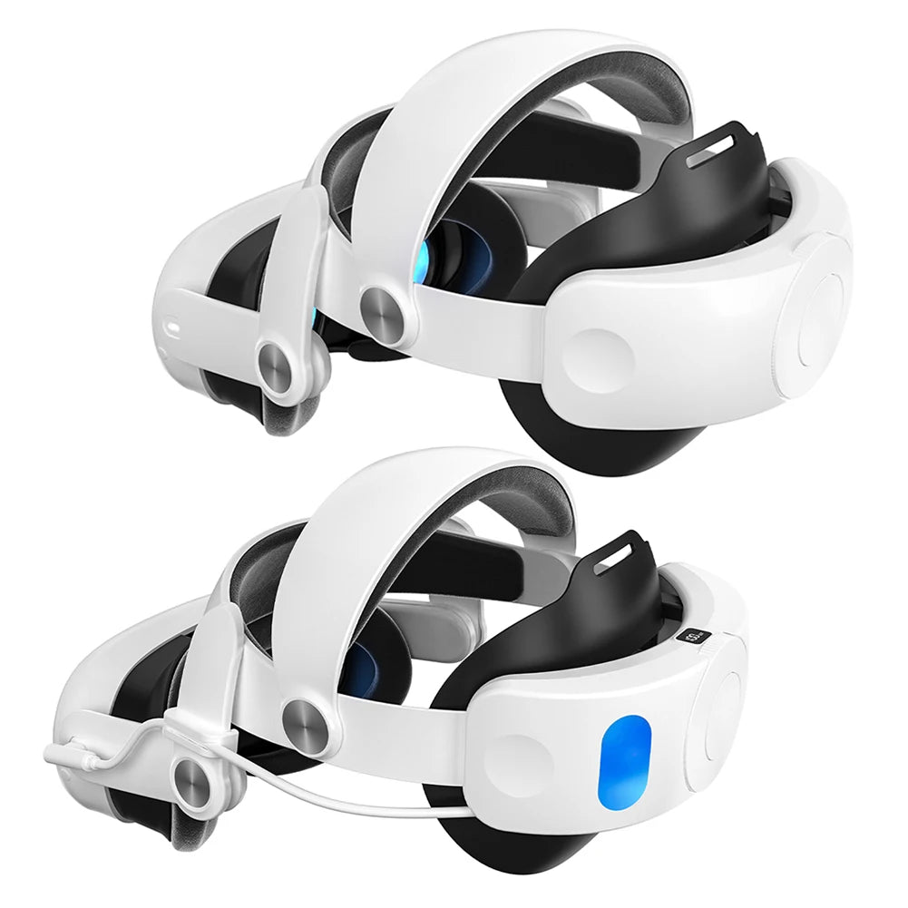 Battery Pack Head Strap Accessories 10000mAh Adjustable Strap Comfort VR Strap Reduce Facial Stress for Meta Quest 3S VR Headset Peaceful Pleasures Health and Wellness