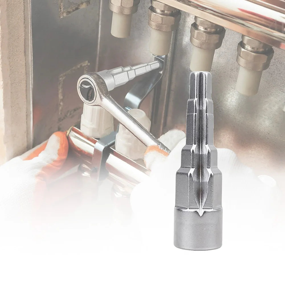 Radiator Spanner 5-Stage Step Wrench Square Socket 1 Ratchet Drive