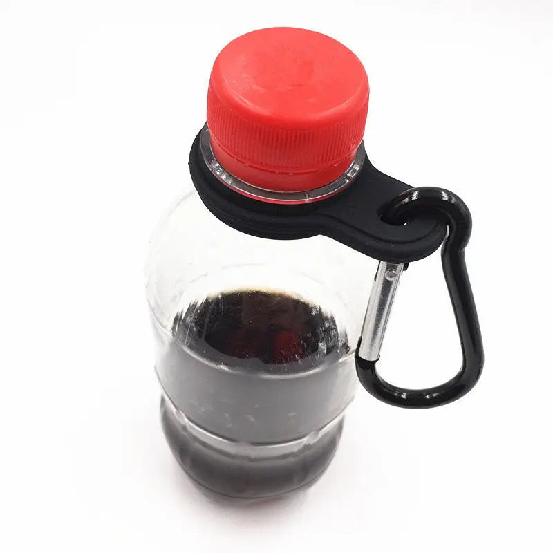 Silicone Carabiner Water Bottle Holder for Camping & Hiking Bottle Holder Clip Peaceful Pleasures Health and Wellness