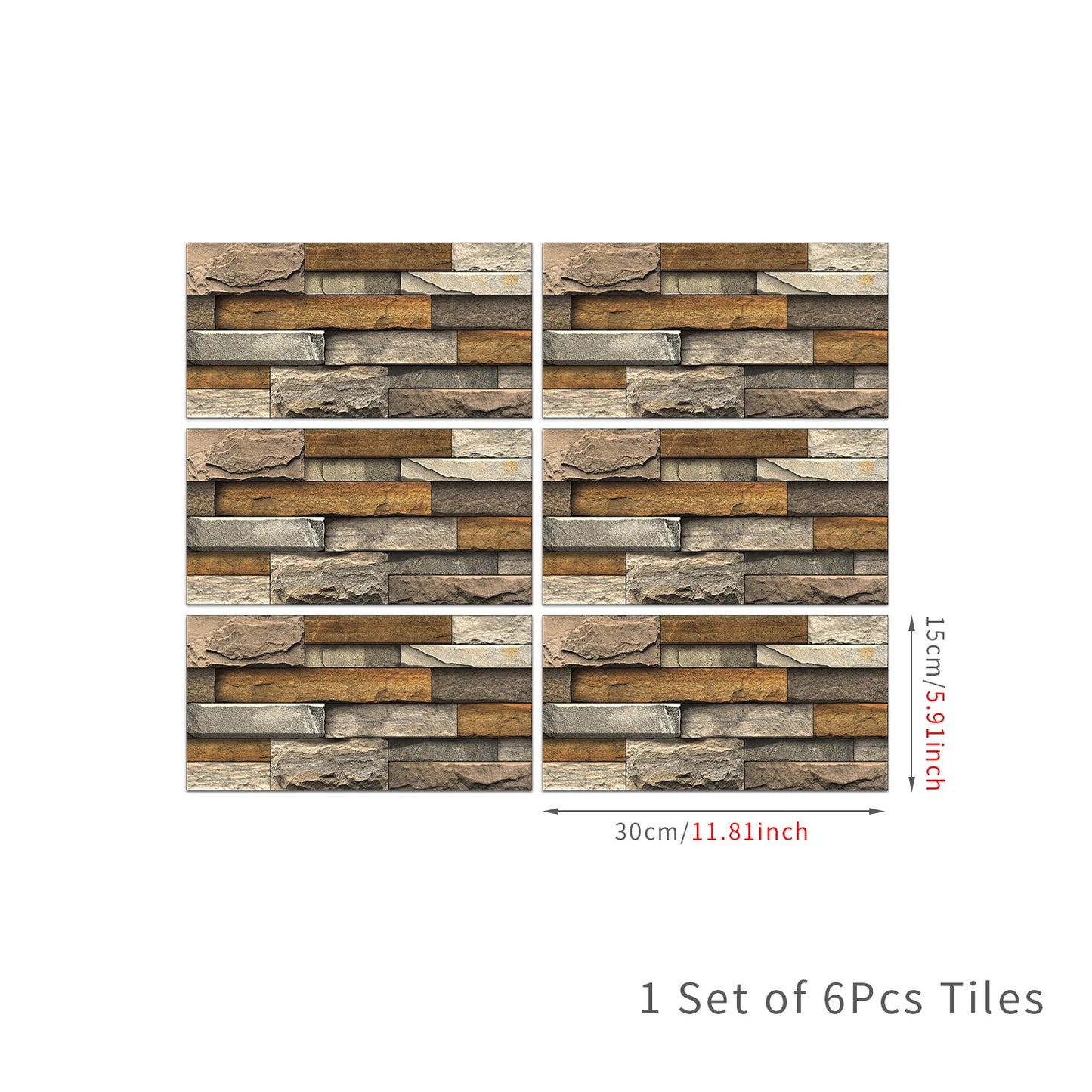 New stone-patterned crystal self-adhesive wall film for kitchen and bathroom, waterproof and moisture-proof wallpaper Peaceful Pleasures Health and Wellness FG-L5 6PS