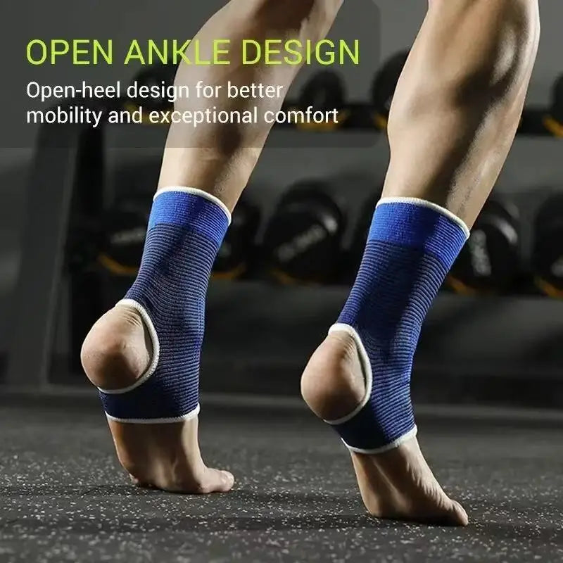 1 Pair One Size Elastic Breathable Ankle Support Sleves for Running Basketball Cycling Peaceful Pleasures Health and Wellness
