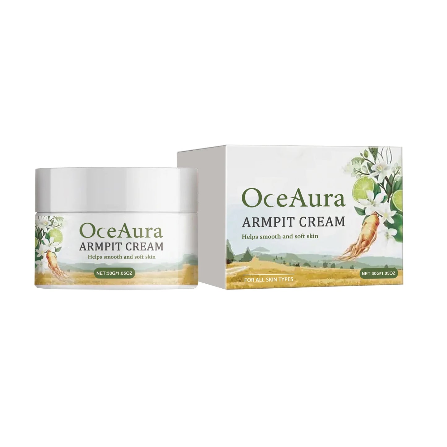 OceAura Armpit Whitening Cream – Brighten & Deodorize 30ml