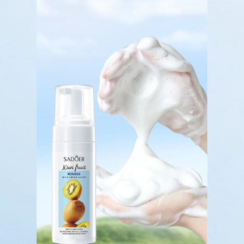 SADOER Kiwi Amino Acid Cleansing Mousse 150ml | Facial Cleanser