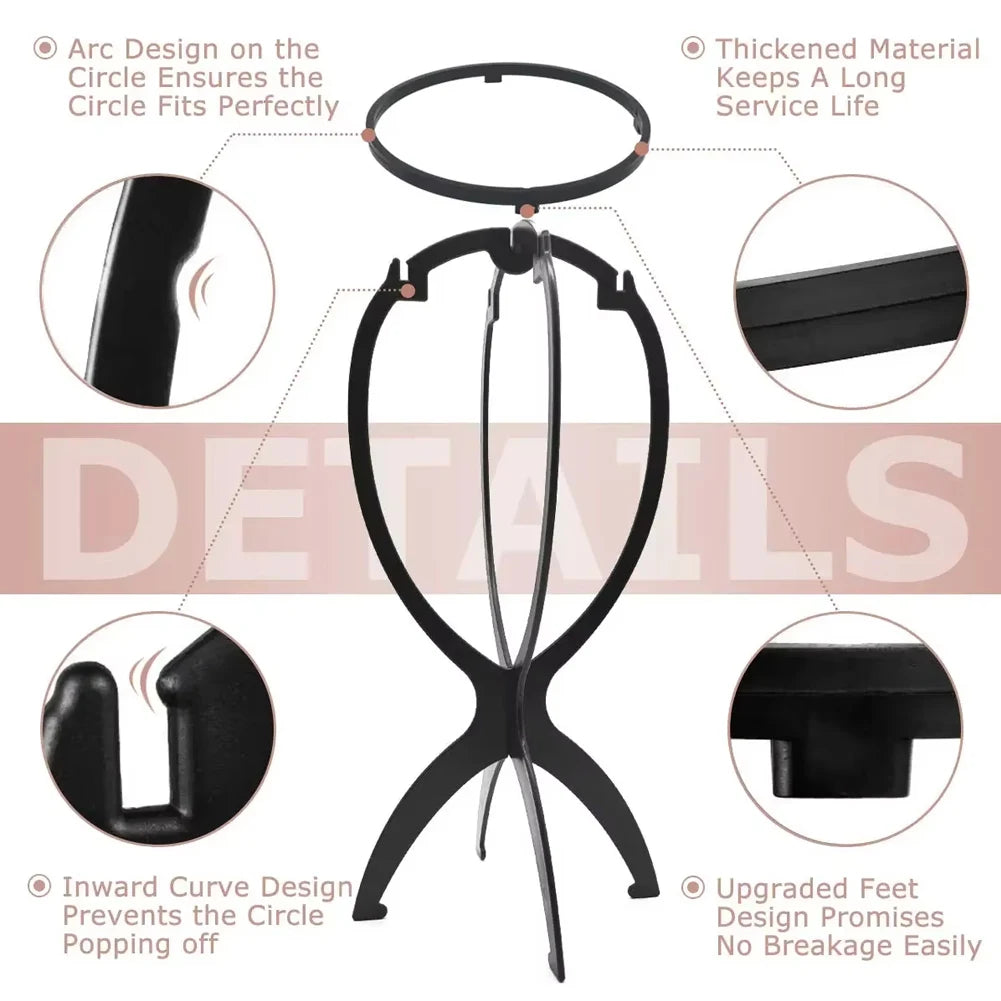 Adjustable Plastic Wig Stand Holder | Mannequin Display Head