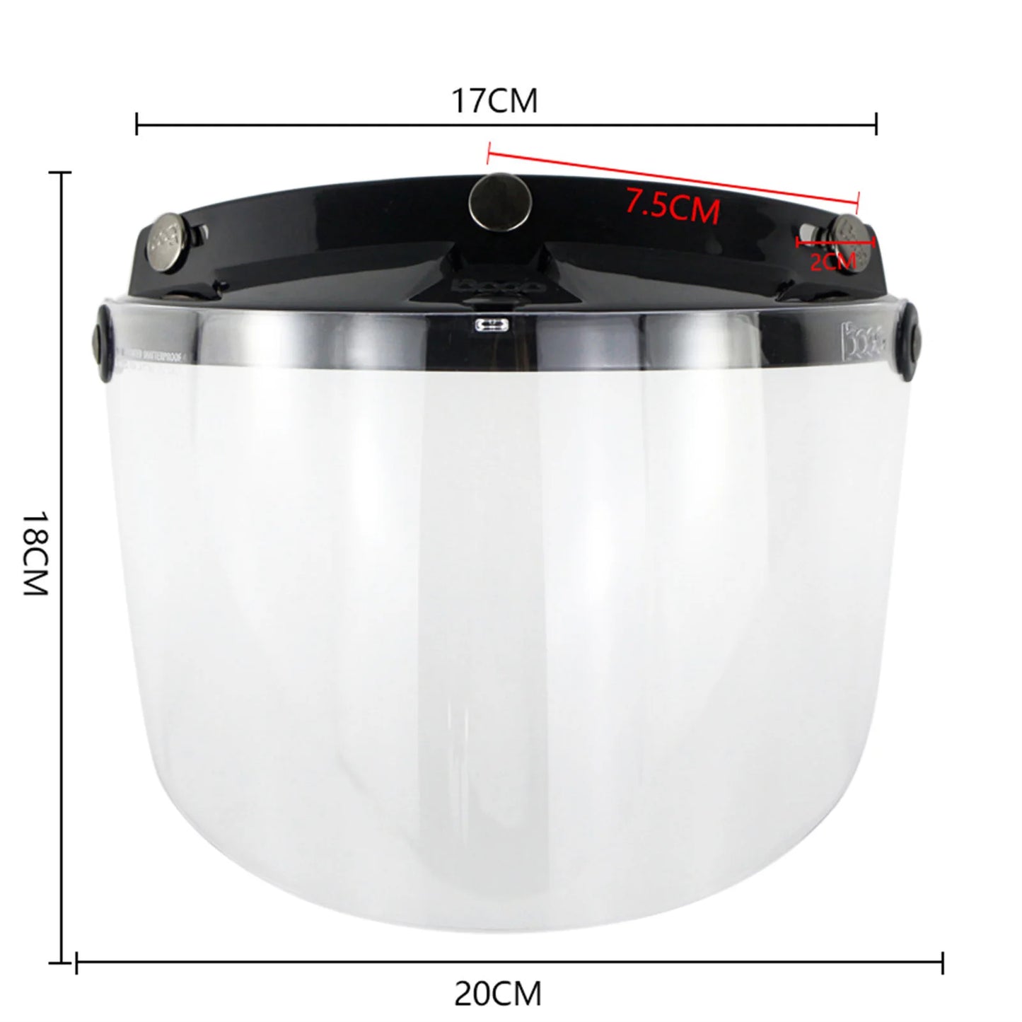 Motorcycle 3-Snap Visor Lens Shield Sturdy Anti Dizziness Motorcycle Helmet Visor Lens Gift for Friends Family Members Neighbors Peaceful Pleasures Health and Wellness as show 2