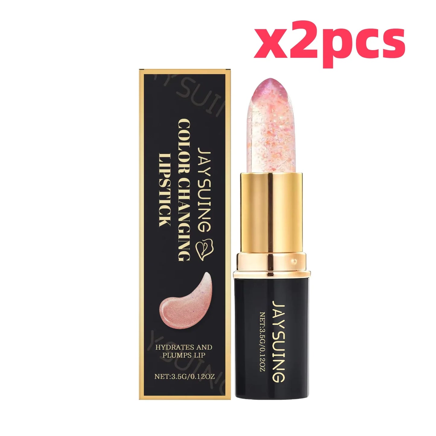 Jaysuing Color Changing Lipstick – Moisturizing, Long-Lasting