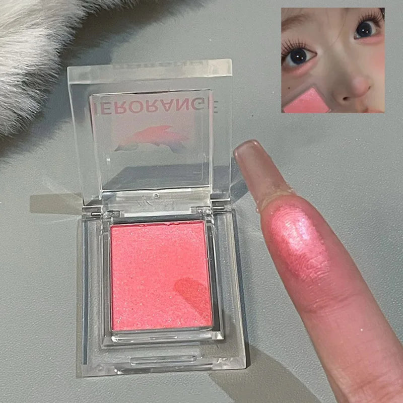 HERORANGE Pink Glitter Eyeshadow Palette – Shimmer & Waterproof