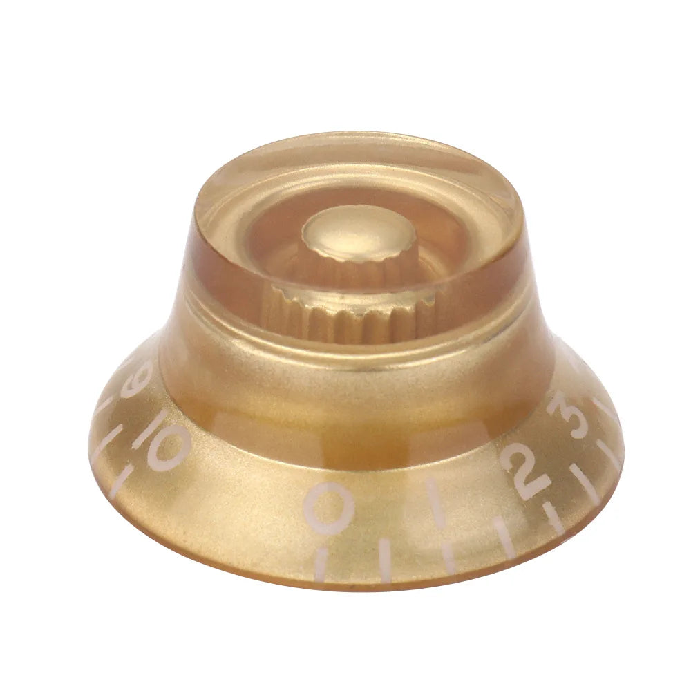 Hat Transparent Volume Tone Control Knob Electric Guitar Dia Hole