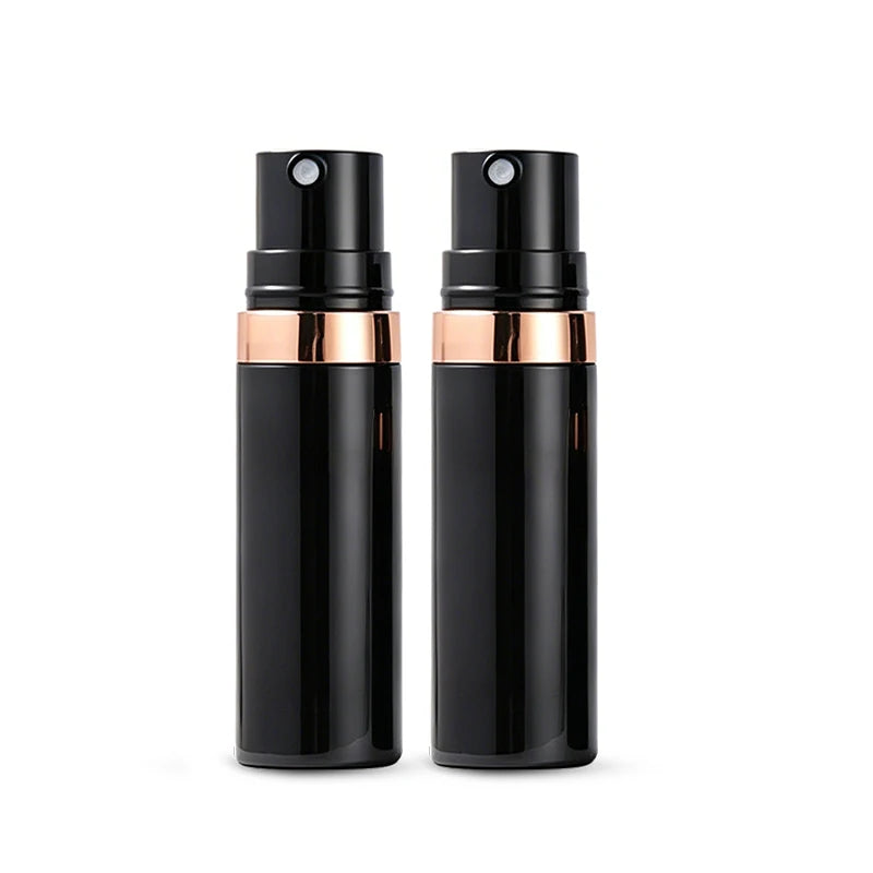 Plastic Pump Bottle Vacuum Pump Bottle Travel Bottling Container Black Lightproof Airless Spray Bottle Lotion 15ml 30ml 50ml Peaceful Pleasures Health and Wellness A-Spray-15ml-2pcs