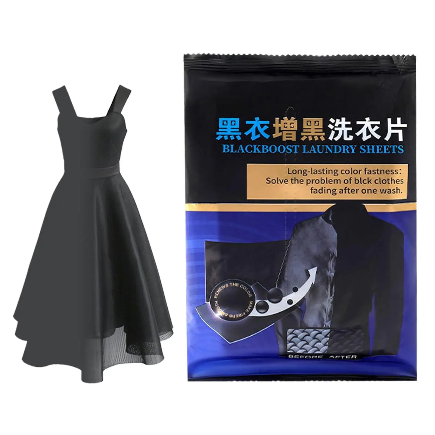 Black Clothes Dye Tablets 50pcs – Blackening & Color Restore Sheets