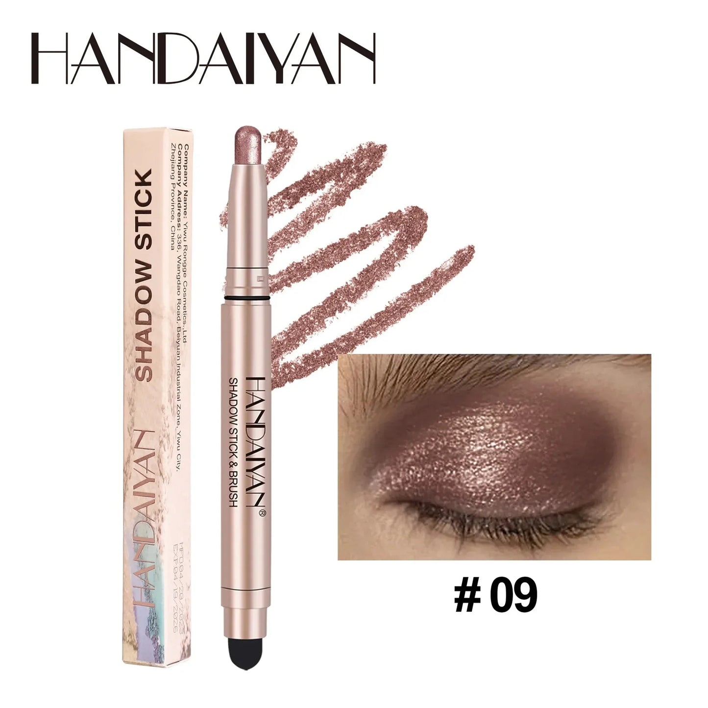 Waterproof Eyeshadow Pencil Stick | Matte Metallic Glitter