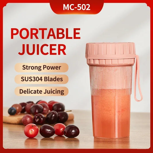 Household Mini Juicer Fruit Milkshake Blender Wireless Juicer Portable Electric Multi-function Powerful Speed Regulation Peaceful Pleasures Health and Wellness