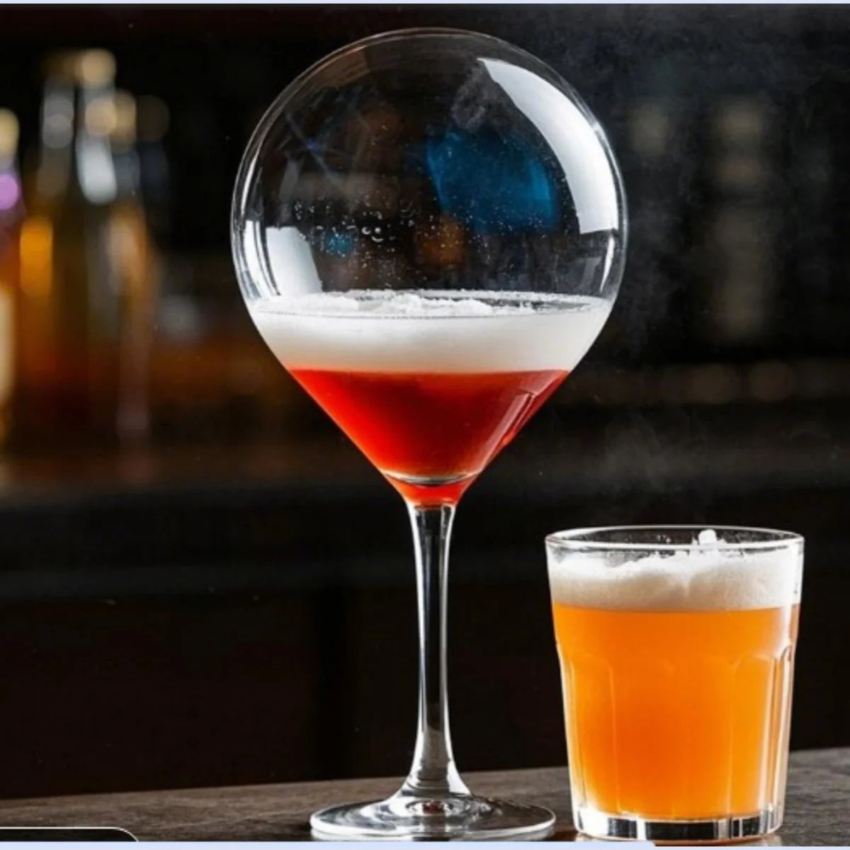 Cocktail Bubble Smoke Gun Add Visual Effect to Drinks & Food Rechargeable Power for Home Bars Parties & Gifts No Smoke Flavours Peaceful Pleasures Health and Wellness