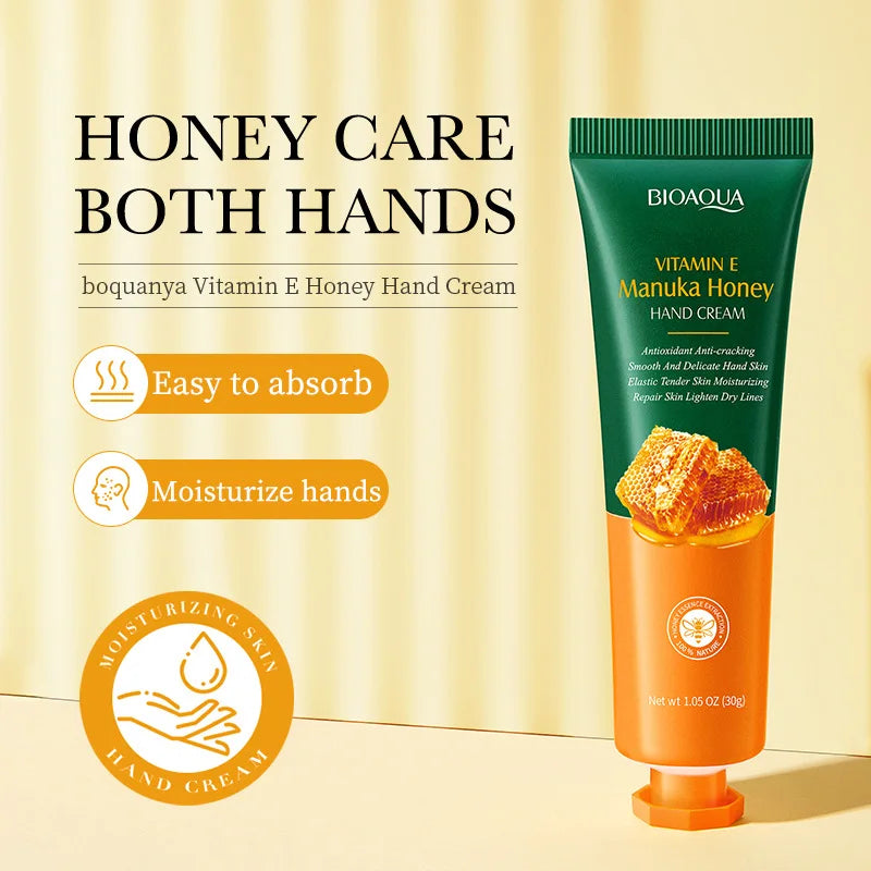 Honey & Vitamin E Hand Cream with Glycerin | Deep Moisture