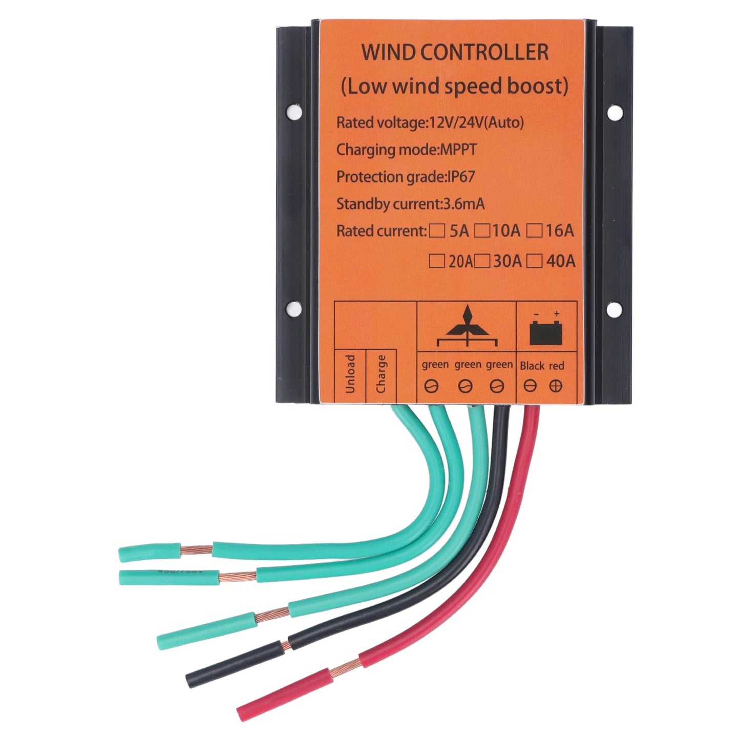 Boost Wind Turbine Controller 12V 24V Wind Turbine Controller 300W‑1000W Step Up Type MPPT PWM Wind Controller 16A Peaceful Pleasures Health and Wellness