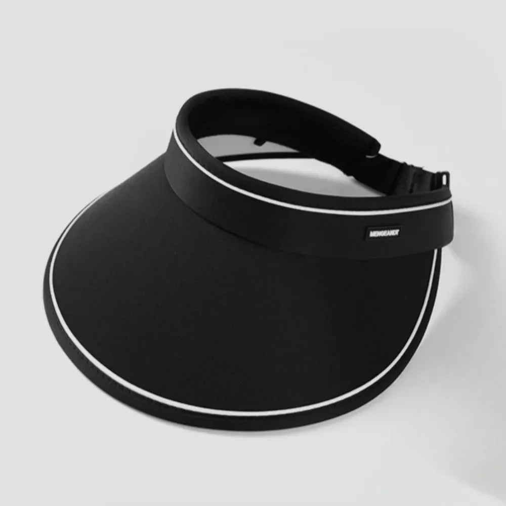 Portable Sun Hat Can Roll Large Eaves All Summer Female Hat Hat Hollowed Cycling Out Sun Shade Beach Sun Protection Women Peaceful Pleasures Health and Wellness black