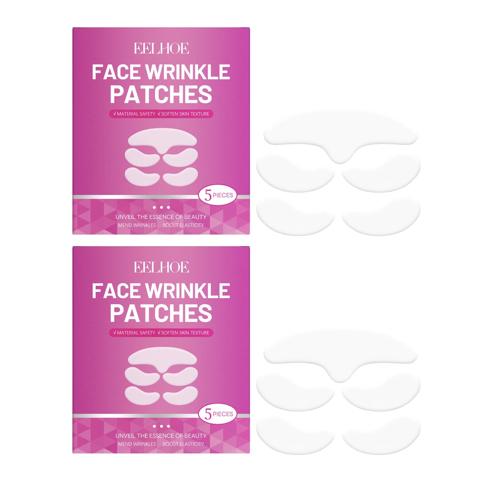 EELHOE Anti-Wrinkle Face Patches – Lifting & Firming 5pc Anti-Wrinkle Face Patch Peaceful Pleasures Health and Wellness 10pcs Boxed
