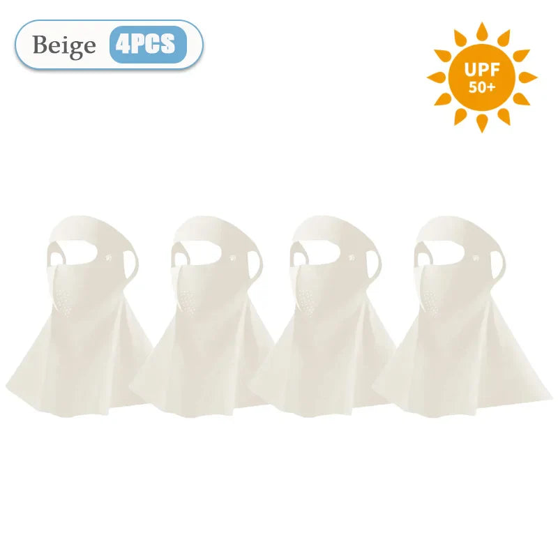 3D Ice Silk Sun Face Mask UPF50+ UV Balaclava for Cycling