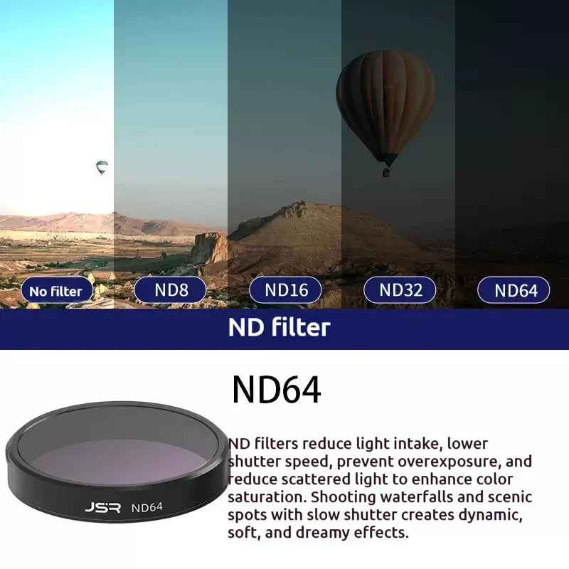 JSR Optical Glass Filters for DJI Osmo Nano – UV CPL ND Star