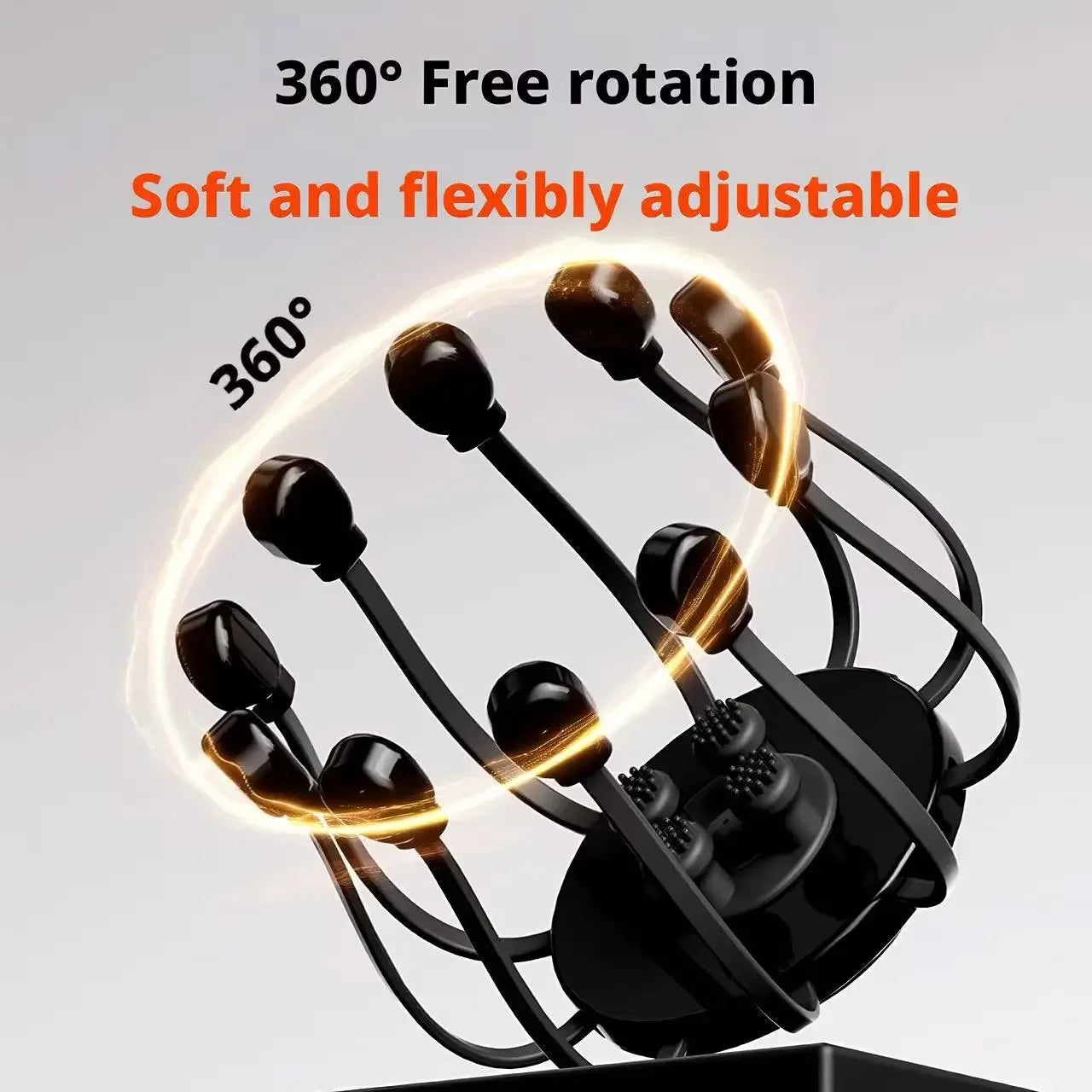 Electric Octopus Head Massager 10/14 Claws Smart Scalp Massage Device Relax Stress Relief Deep Tissue Home Head Spa Massager Peaceful Pleasures Health and Wellness