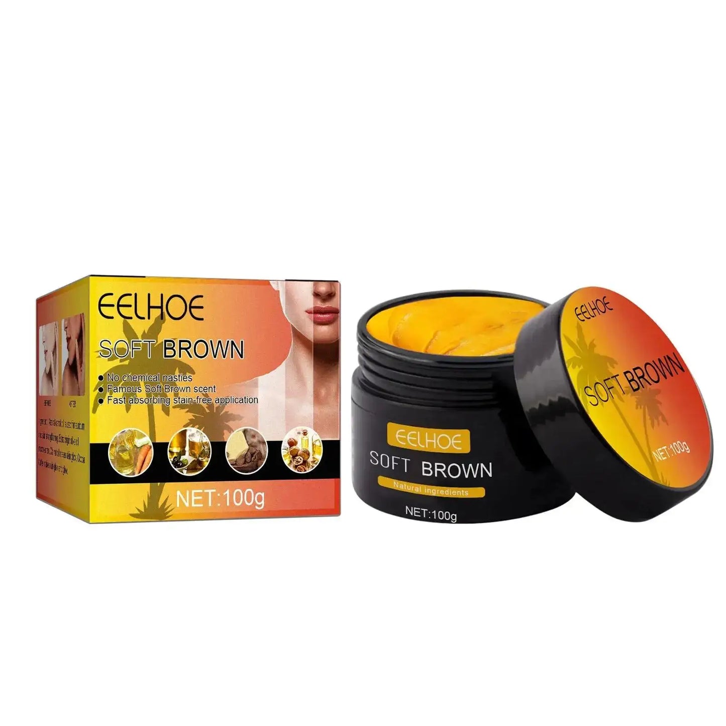 Eelhoe Natural Bronzer Tanning Cream – Face & Body Self Tanner