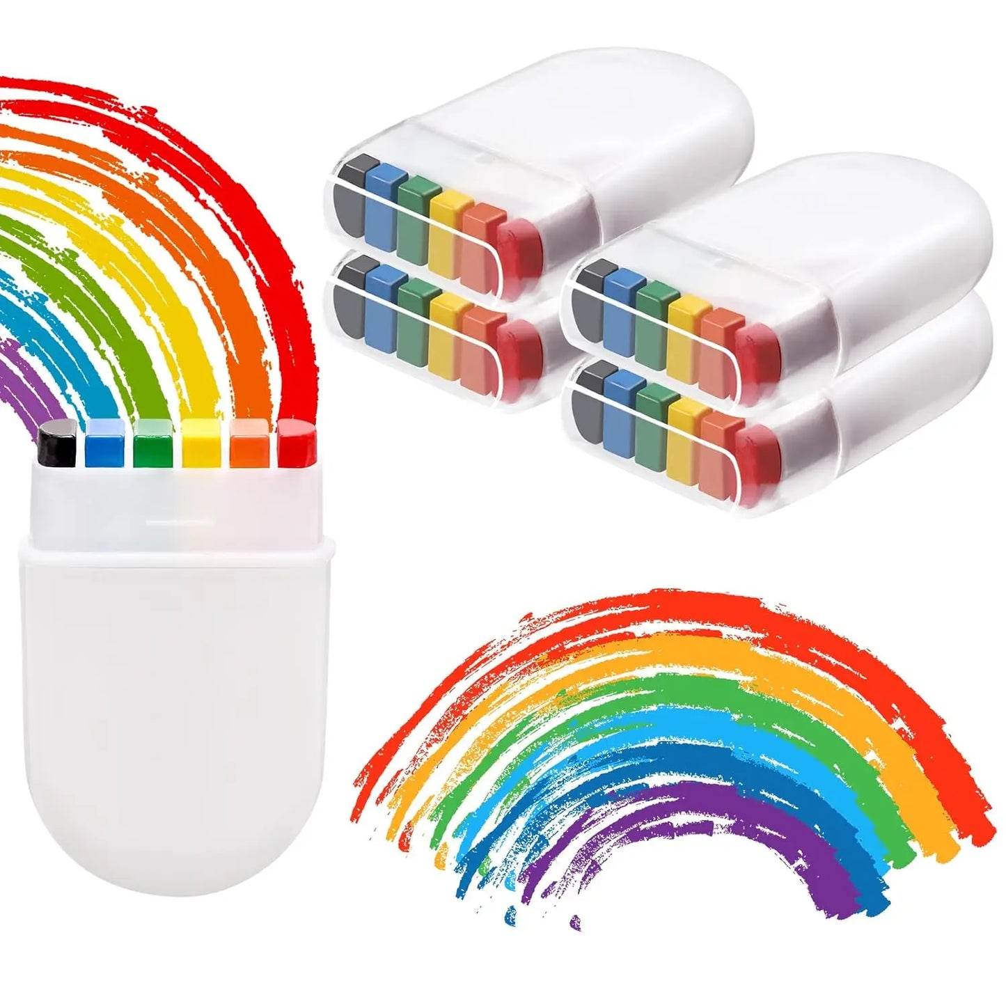 Rainbow Crayon Paint Rainbow Birthday Party Colourful Theme Party Accessories Party Family Costume Gift Pocket Size Peaceful Pleasures Health and Wellness