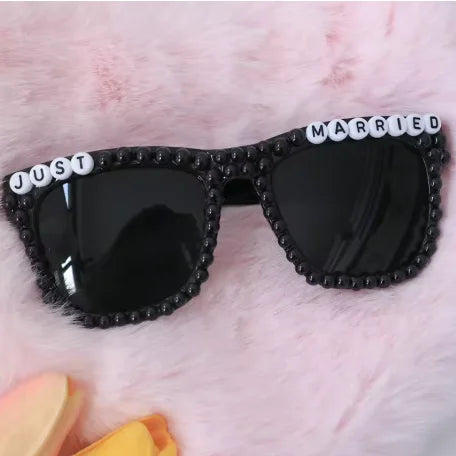 Bride To Be Sunglasses | Bachelorette & Bridal Party Gift Novelty Sunglasses Peaceful Pleasures Health and Wellness Style I