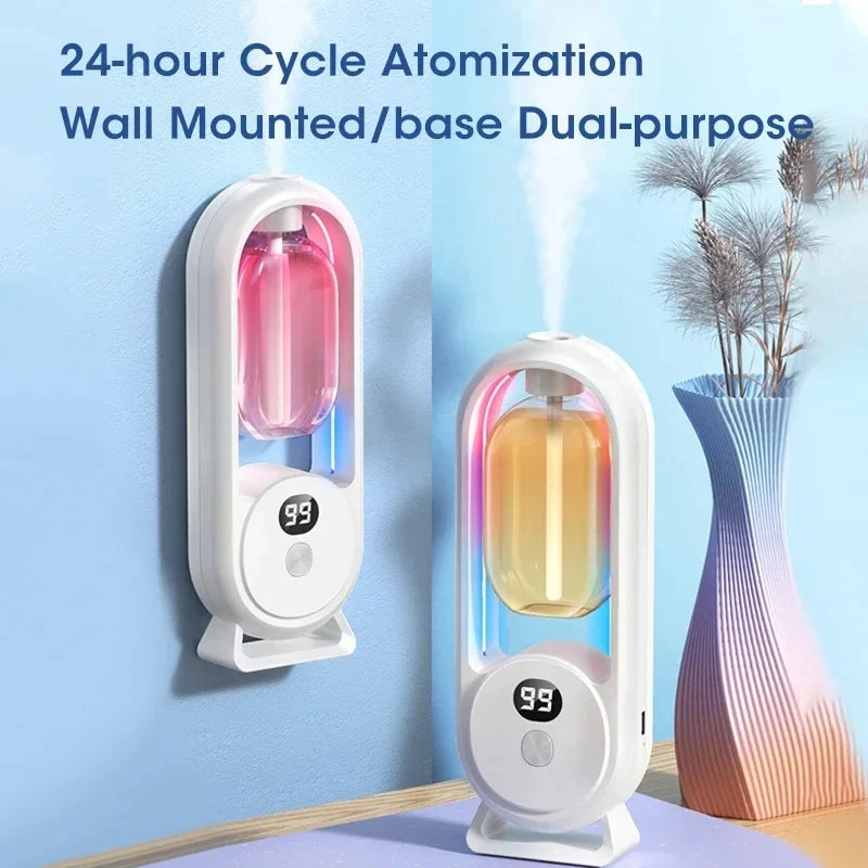 Automatic Home Fragrance Machine Essential Oil Diffuser Nebulizer Perfume Scent Machine for Kitchen and toilet deodorization Peaceful Pleasures Health and Wellness