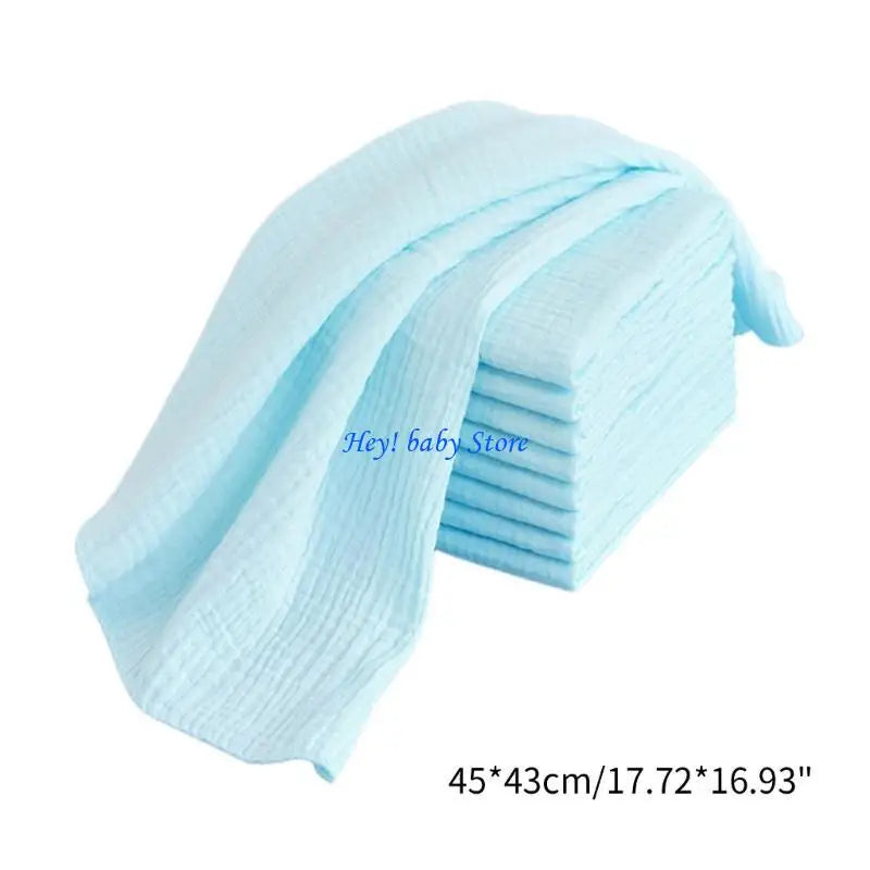 Reusable Cotton Cloth Diapers for Newborns – 10 Pack
