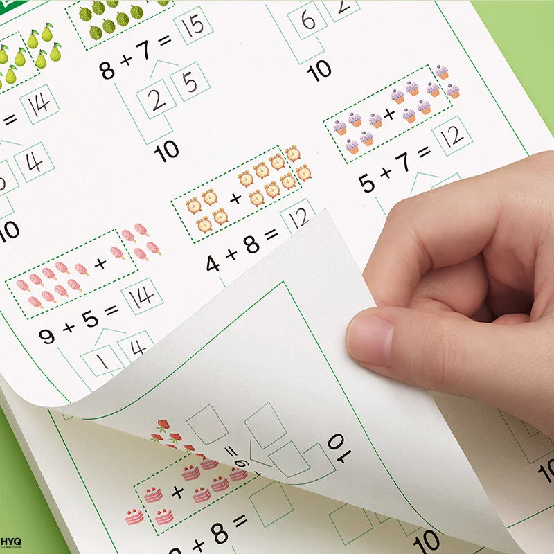Kids Math Handwritten Copybook Addition Subtraction Within 10 20