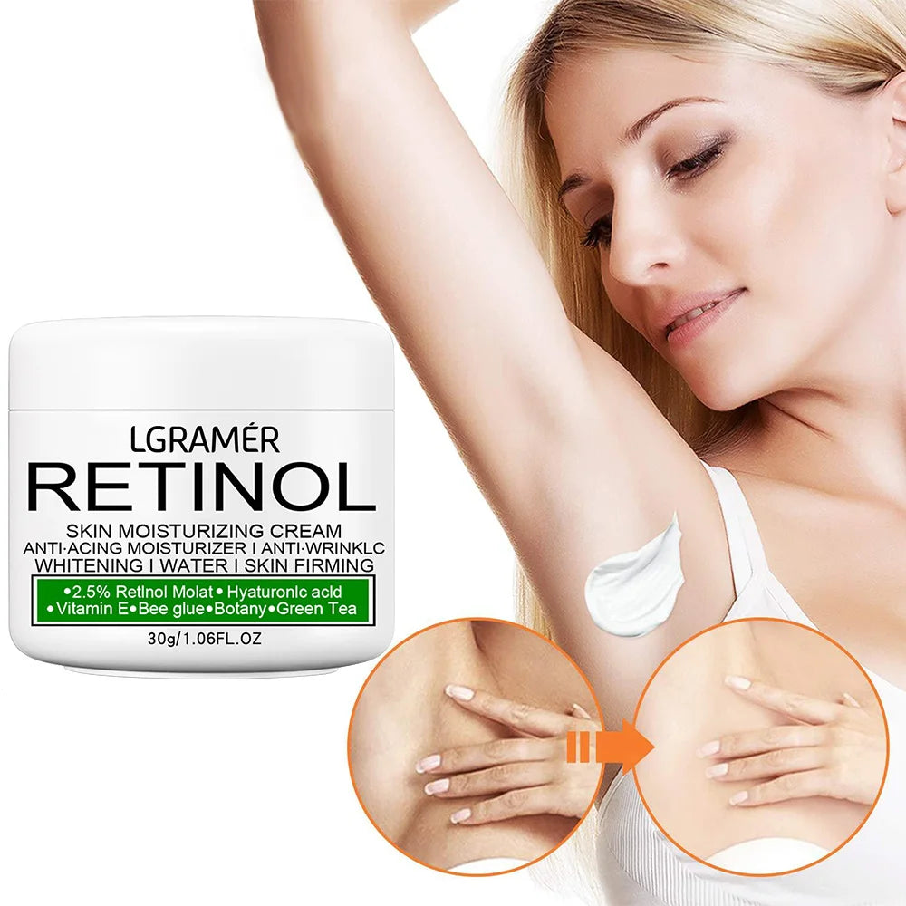 LGRAMER Retinol Brightening Cream for Dark Skin Body