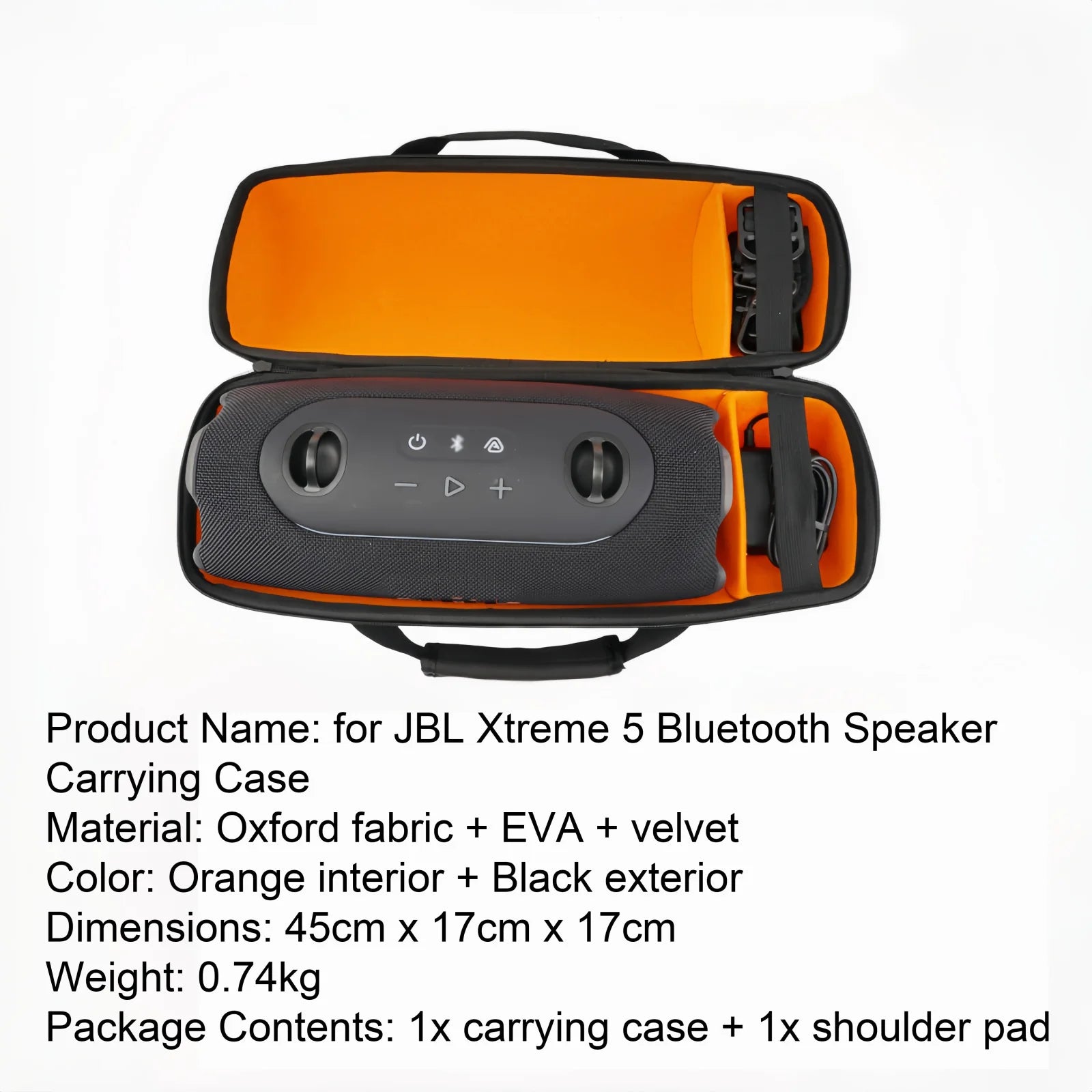 Triple-Layer Drop Protection For JBL XTREME 5 Carrying Case Hard EVA Shockproof Waterproof Portable Bag With Shoulder Pad Peaceful Pleasures Health and Wellness