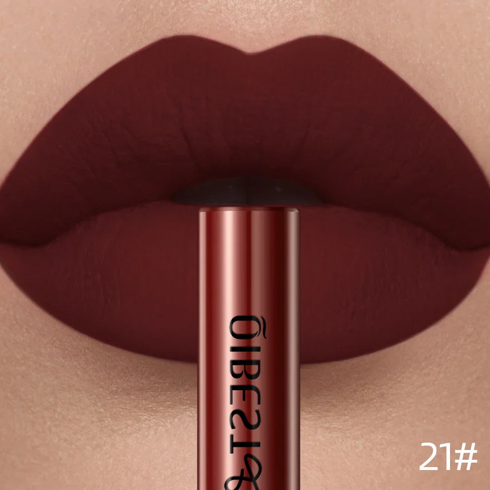 QIBEST Matte Liquid Lipstick – Long-Lasting Velvet Lip Gloss