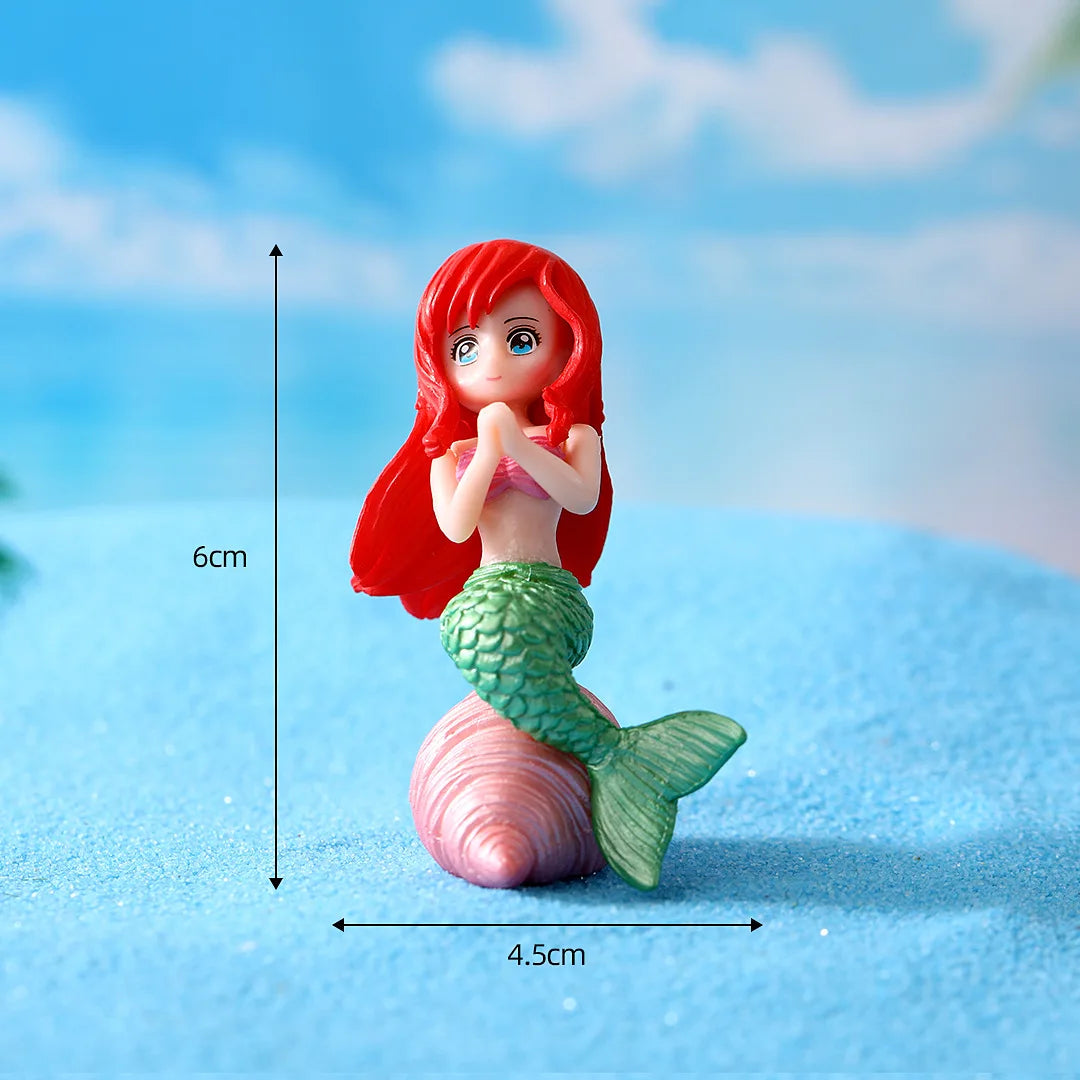 Kawaii Mermaid Figurine Aquarium Ornament | Fish Tank Decor